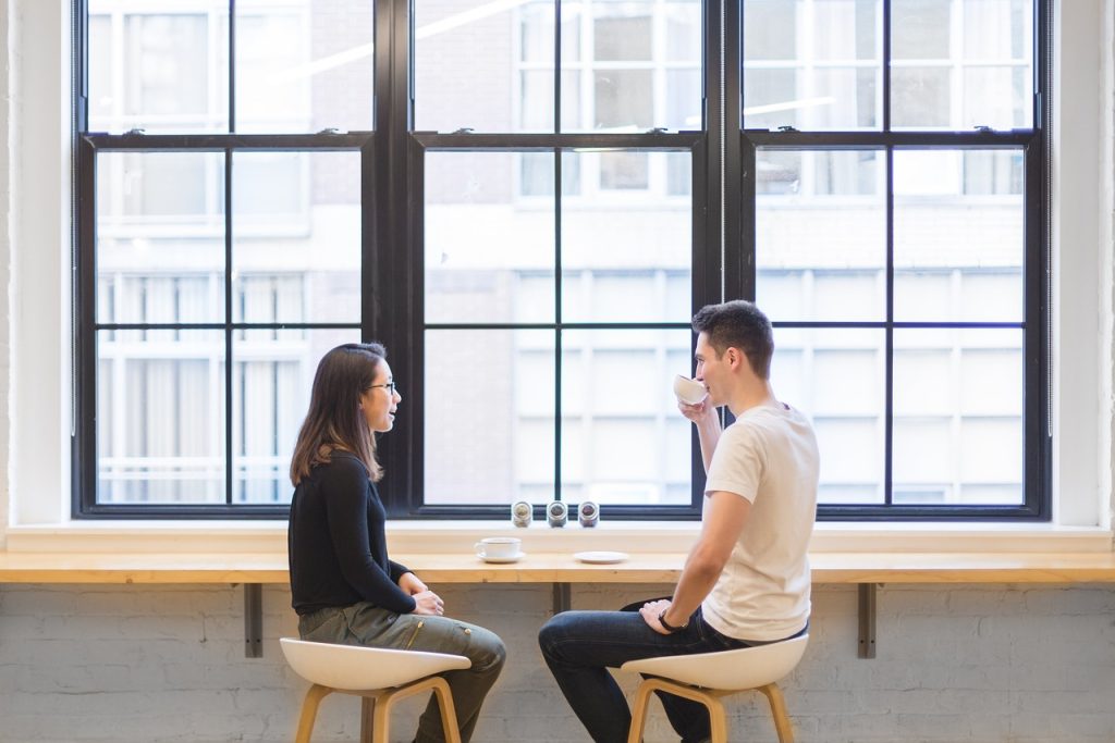 couple talking